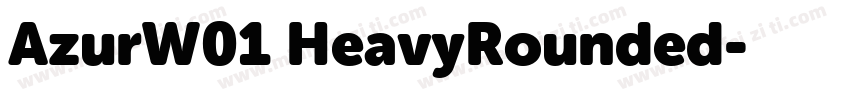AzurW01 HeavyRounded字体转换